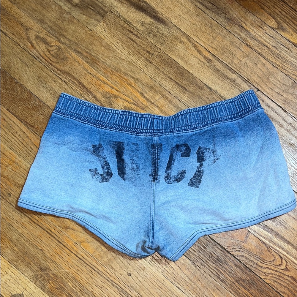 Juicy Couture Blue Ombre Jean look shorts